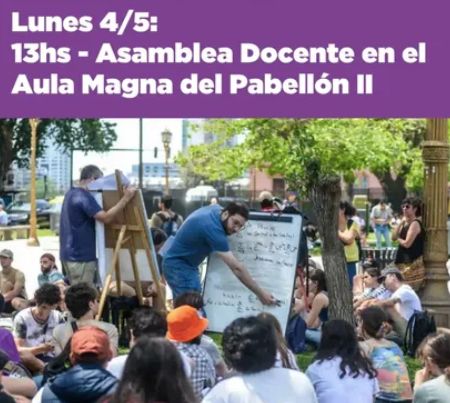 Asamblea docente AGD+ FEDUBA