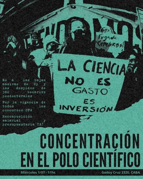 Jornada de lucha en el Polo científico