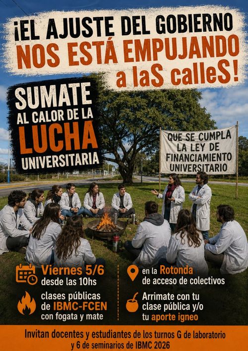 Clase Pública IBMC con fogón