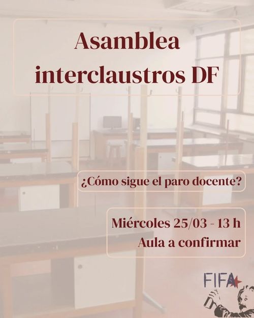 Asamblea Interclaustro DF